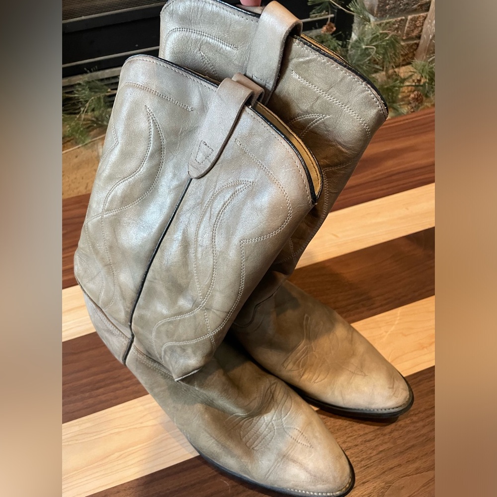 Texas American made leather cowboy boots